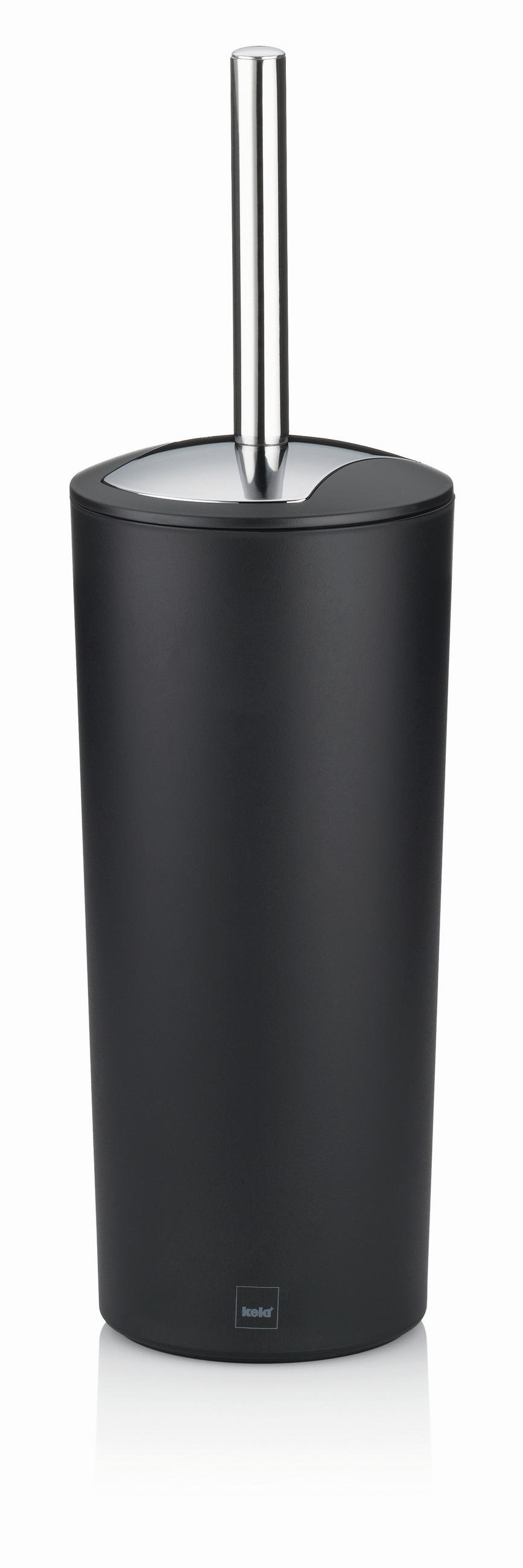 GARNITURA TOALETNE ČETKE  crna  plastika  MARTA  - srebrne boje/crna, Konvencionalno, metal/plastika (11/36,5cm) - Kela