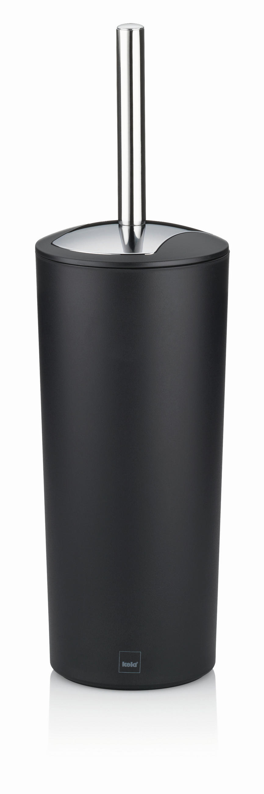 GARNITURA TOALETNE ČETKE  crna  plastika  MARTA  - srebrne boje/crna, Konvencionalno, metal/plastika (11/36,5cm) - Kela