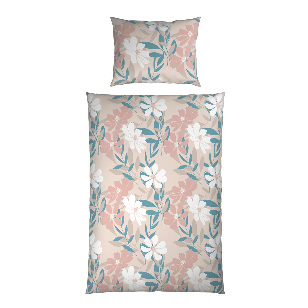 BETTWÄSCHE Mikrofaser 140/200 cm  - Blau/Rosa, Textil (140/200cm) - Boxxx