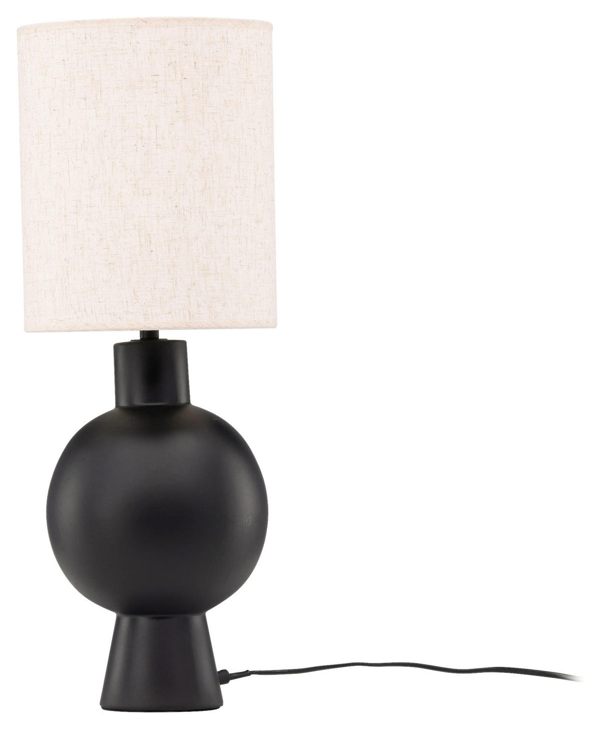 BORDSLAMPA 21/55/21 cm   - beige/svart, Basics, textil/sten (21/55/21cm) - P & B