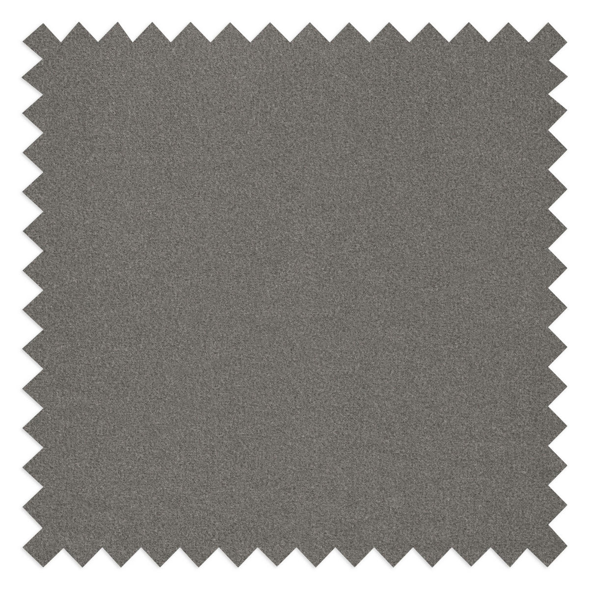 ECKSOFA Naomi in Velours Dunkelgrau Rückenkissen  284/243 cm  - Dunkelgrau/Schwarz, Design, Kunststoff/Textil (284/243cm) - P & B