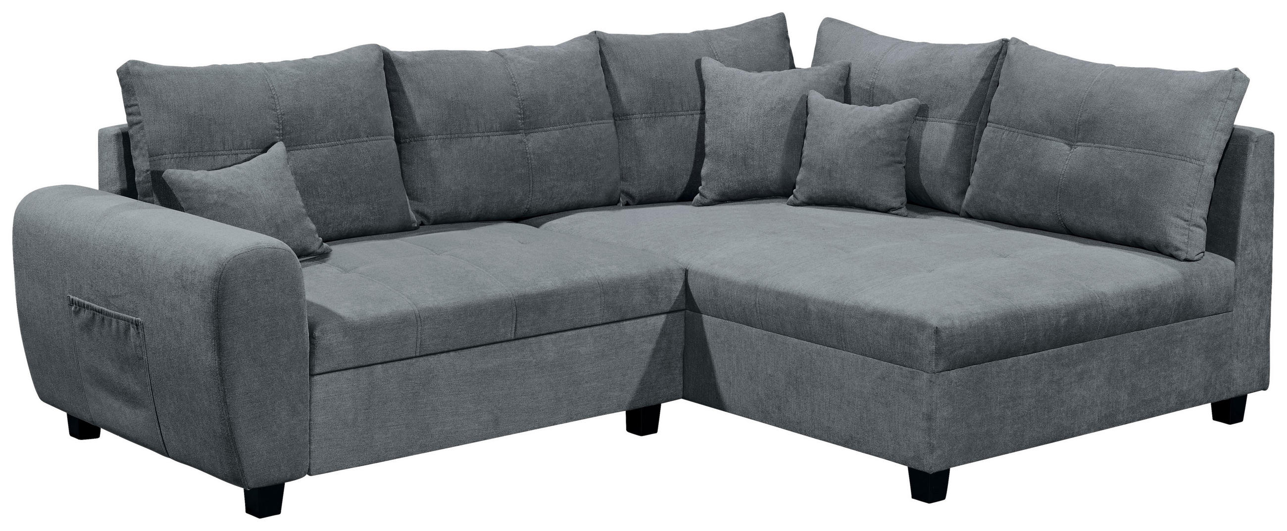 MID.YOU ROHOVÁ SEDAČKA, textil, kompozitní dřevo, antracitová