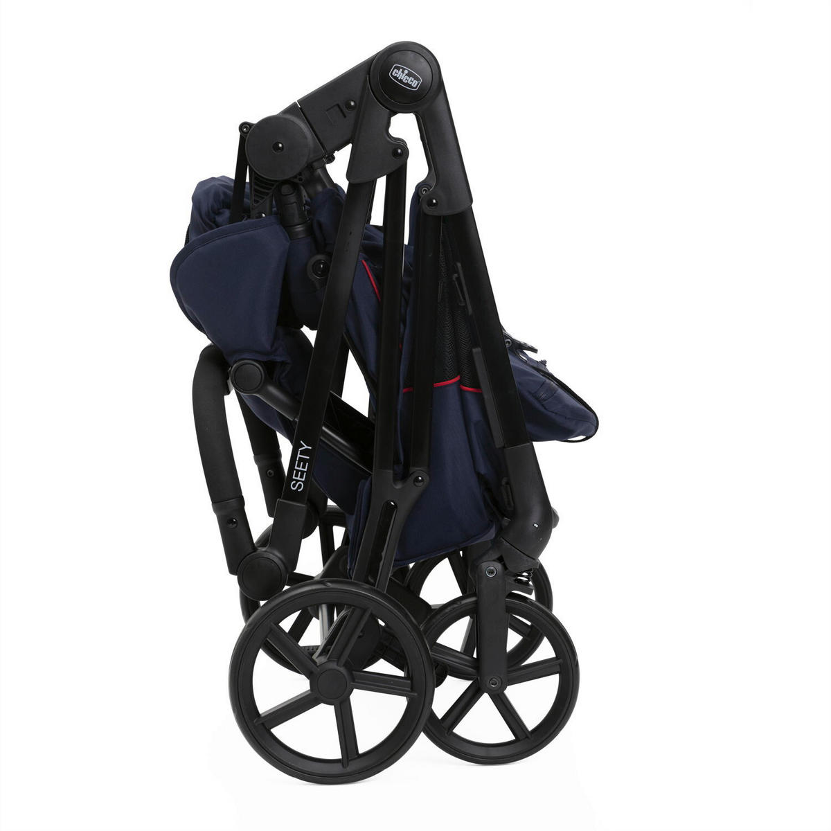BUGGY SEETY  - Blau/Schwarz, Basics, Textil/Metall (55/73/99-110cm) - Chicco