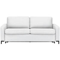 SCHLAFSOFA Webstoff Weiß  - Schwarz/Weiß, KONVENTIONELL, Textil/Metall (187/84/97cm) - Livetastic