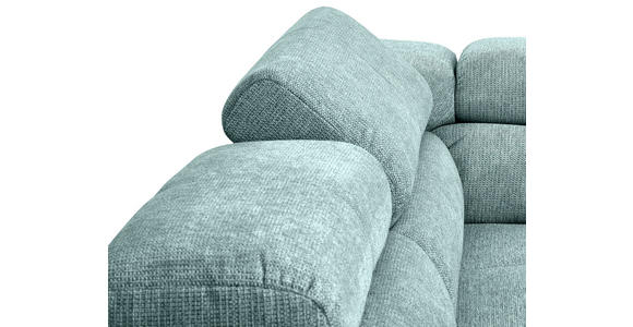 ECKSOFA  in Flachgewebe Salbeigrün  224/282 cm  - Chromfarben/Salbeigrün, KONVENTIONELL, Textil/Metall (224/282cm) - Hom`in