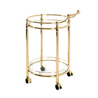 SERVIERWAGEN Messingfarben  - Messingfarben, Design, Glas/Metall (59/79/49cm)