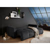 SCHLAFSOFA in Chenille Schwarz  - Schwarz, KONVENTIONELL, Kunststoff/Textil (235/88/120cm) - MID.YOU
