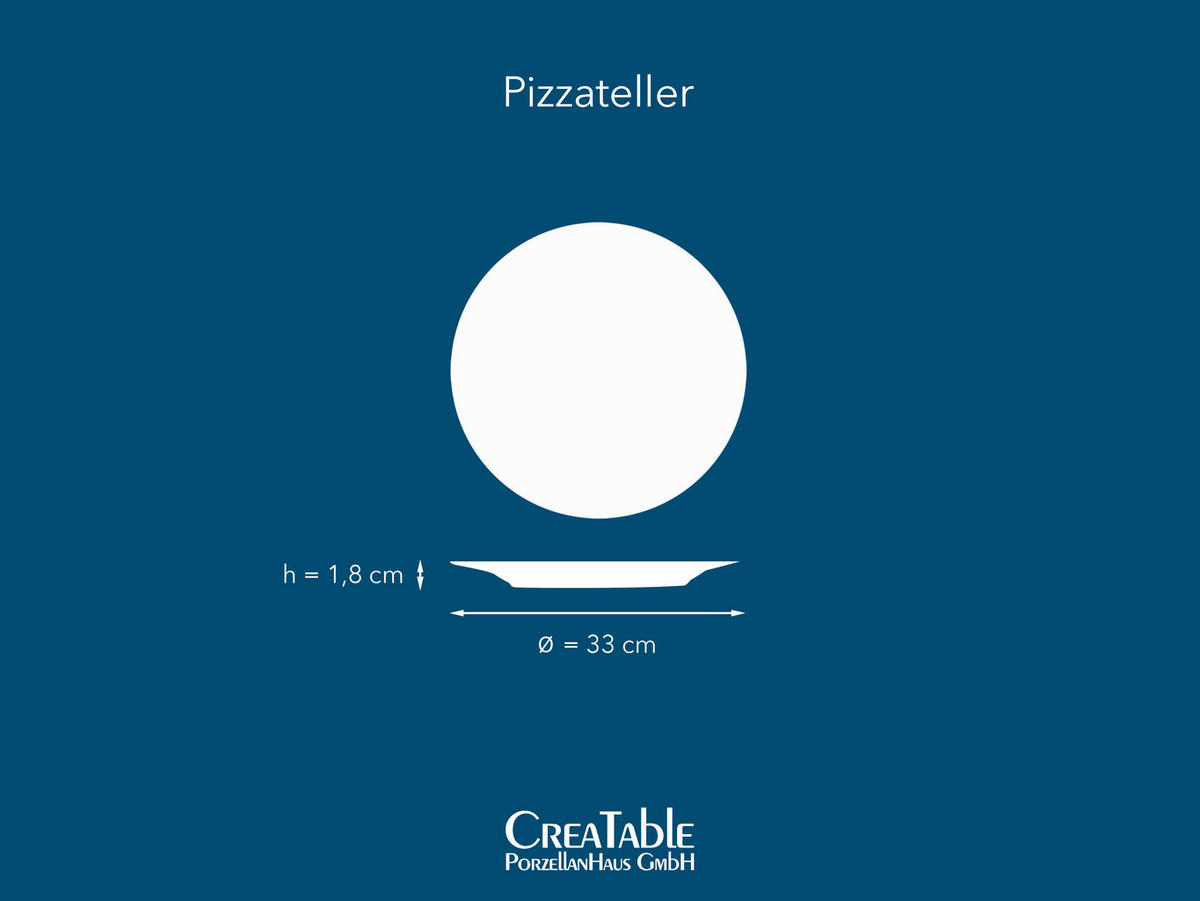 PIZZATELLER Vintage Nature Weiss    - Creme, Basics, Keramik - Creatable