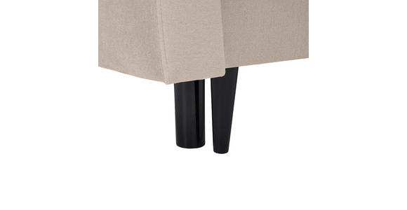 SCHLAFSOFA  in Samt Naturfarben  - Schwarz/Naturfarben, KONVENTIONELL, Holz/Textil (220/95/98cm) - Carryhome