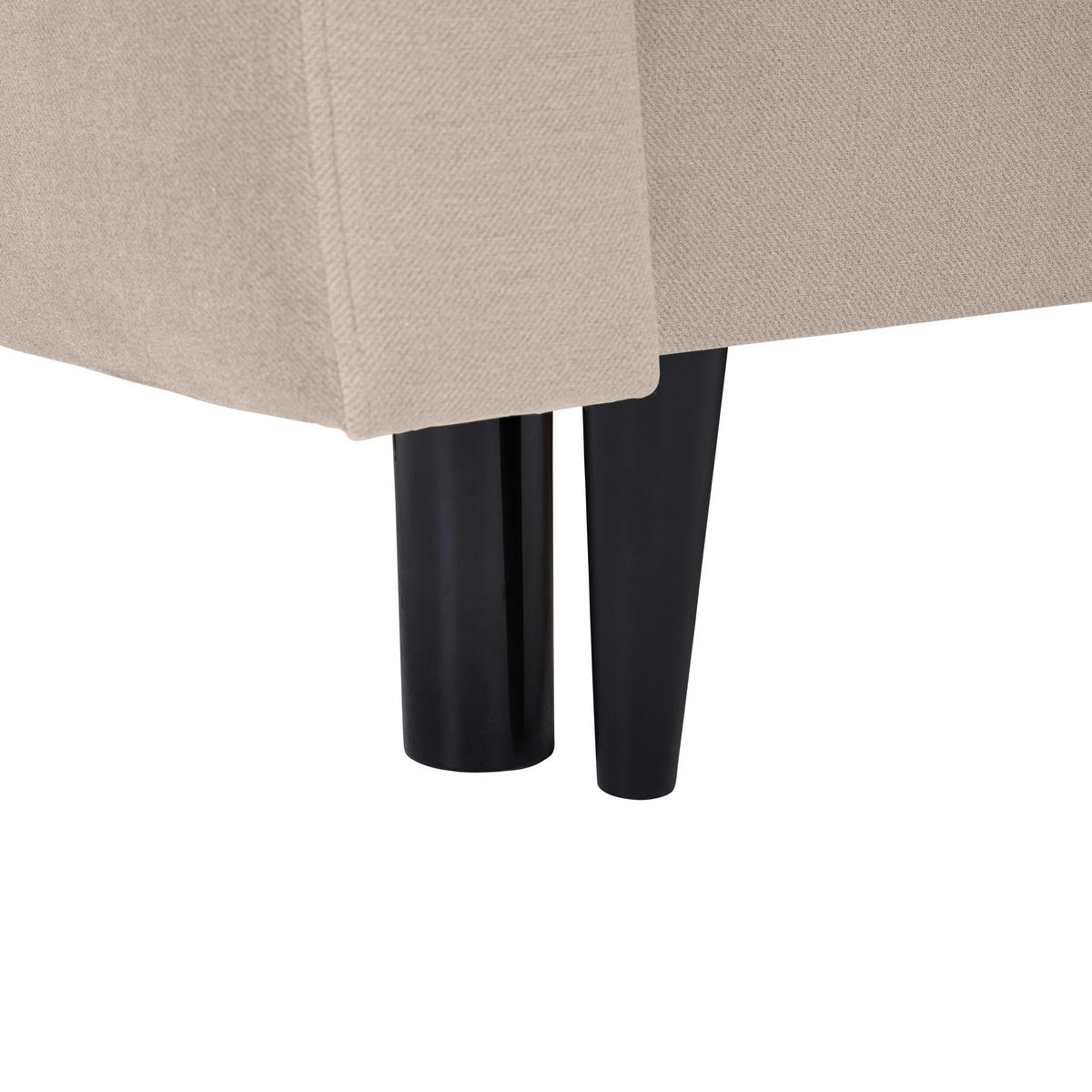 CANAPEA EXTENSIBILĂ textil culoare natur  - culoare natur/negru, Konventionell, lemn/textil (220/95/98cm) - Carryhome