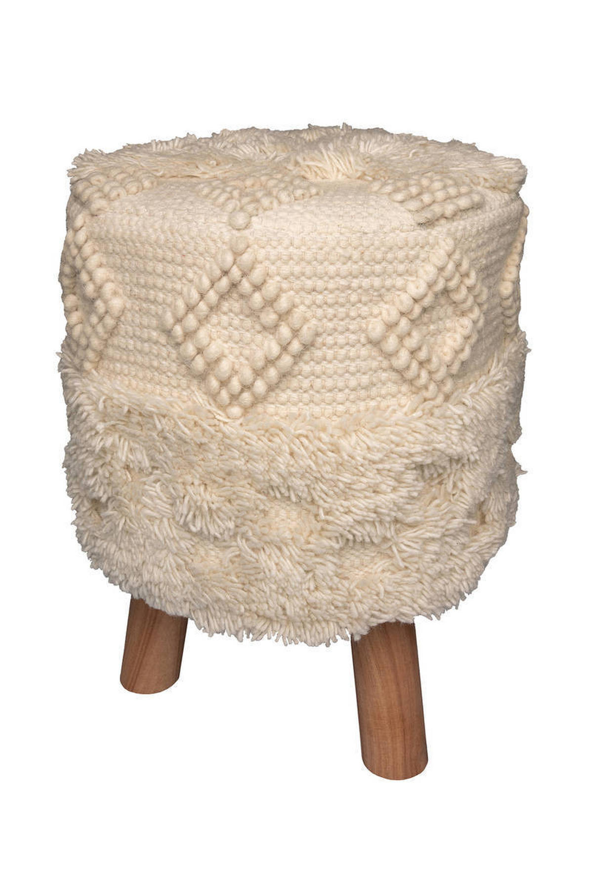 TABURETKA, textil, 38/50/38 cm - farba akácie/prírodná farba, Trend, drevo/textil (38/50/38cm) - Livetastic