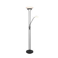 LED-STEHLEUCHTE    - Schwarz/Weiß, Basics, Glas/Metall (32,5cm)