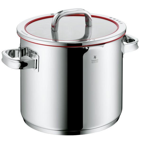 GEMÜSETOPF Function 4 8,8 L  - Edelstahlfarben/Rot, Basics, Kunststoff/Metall (24cm) - WMF