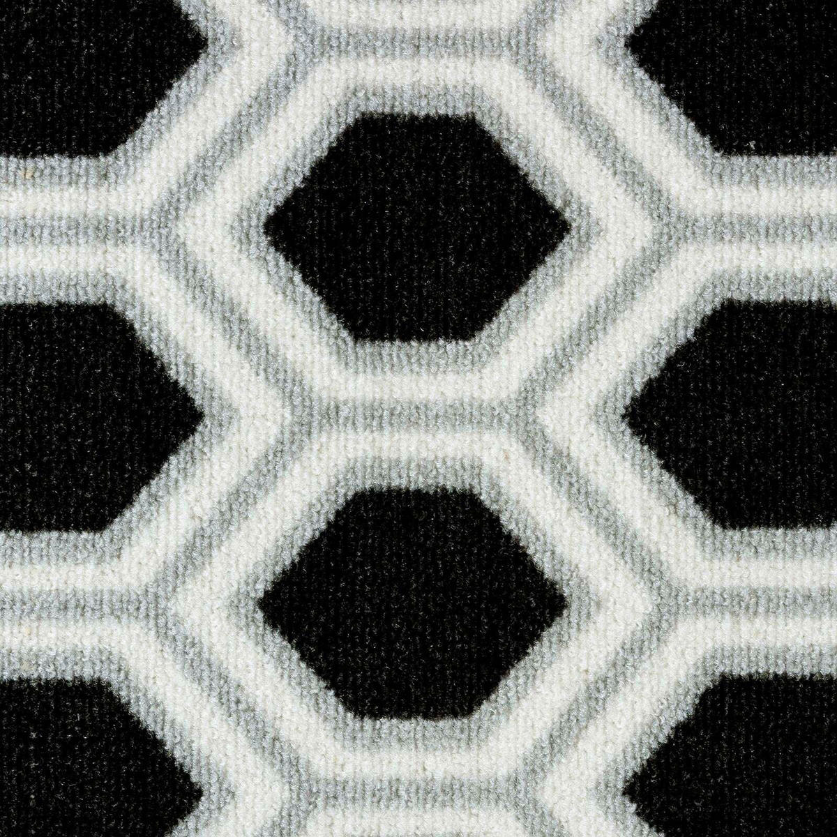 LÄUFER 80/350 cm Bangor  - Schwarz, Design, Kunststoff/Textil (80/350cm) - Novel