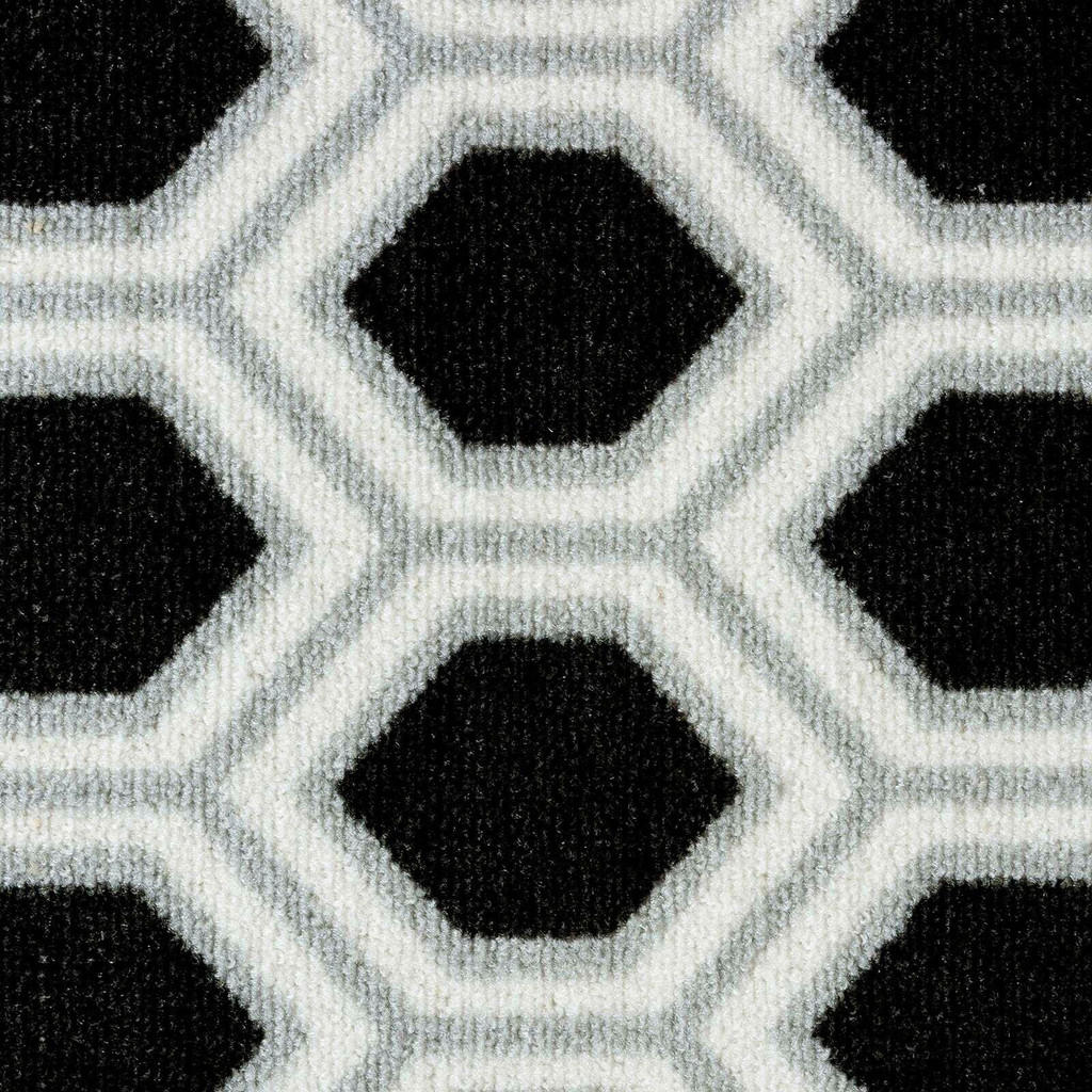 Thumbnail - Novel Läufer Bangor, Schwarz, Textil, Uni, rechteckig, 80x150 cm, pflegeleicht, Teppiche & Böden, Teppiche, Teppichläufe...