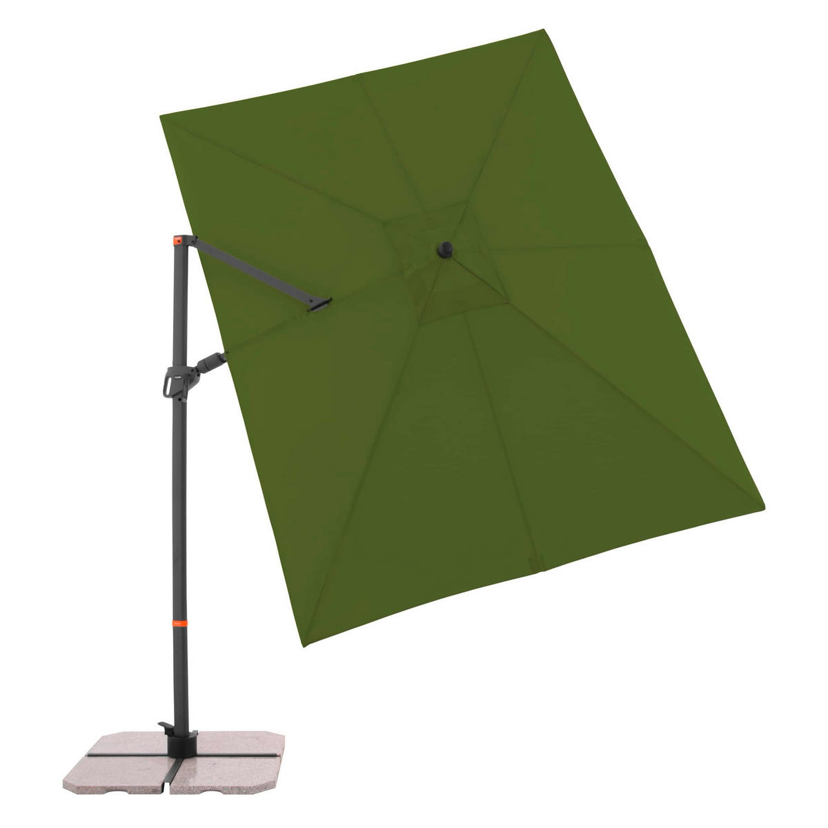AMPELSCHIRM 300x240 cm  - Anthrazit/Grün, Basics, Textil/Metall (320/240cm) - Doppler