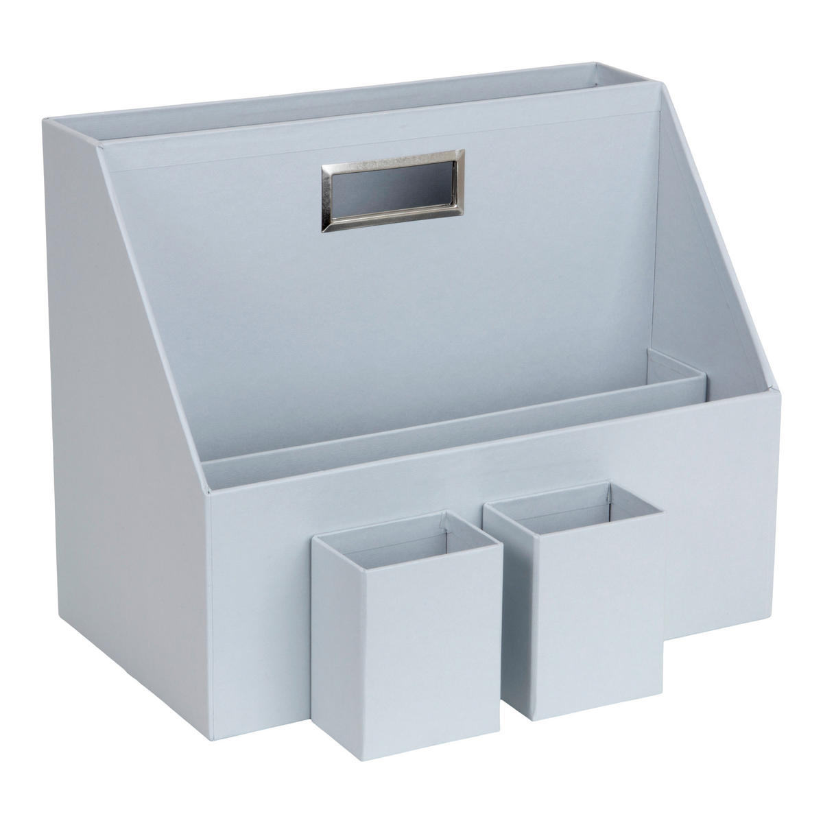 SCHREIBTISCHSET Papier, Karton Grau, Hellgrau  - Hellgrau/Grau, Basics, Karton/Papier (35/28/20cm)