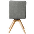 STUHL drehbar - Eichefarben/Grau, KONVENTIONELL, Holz/Textil (47/89/60cm) - Linea Natura