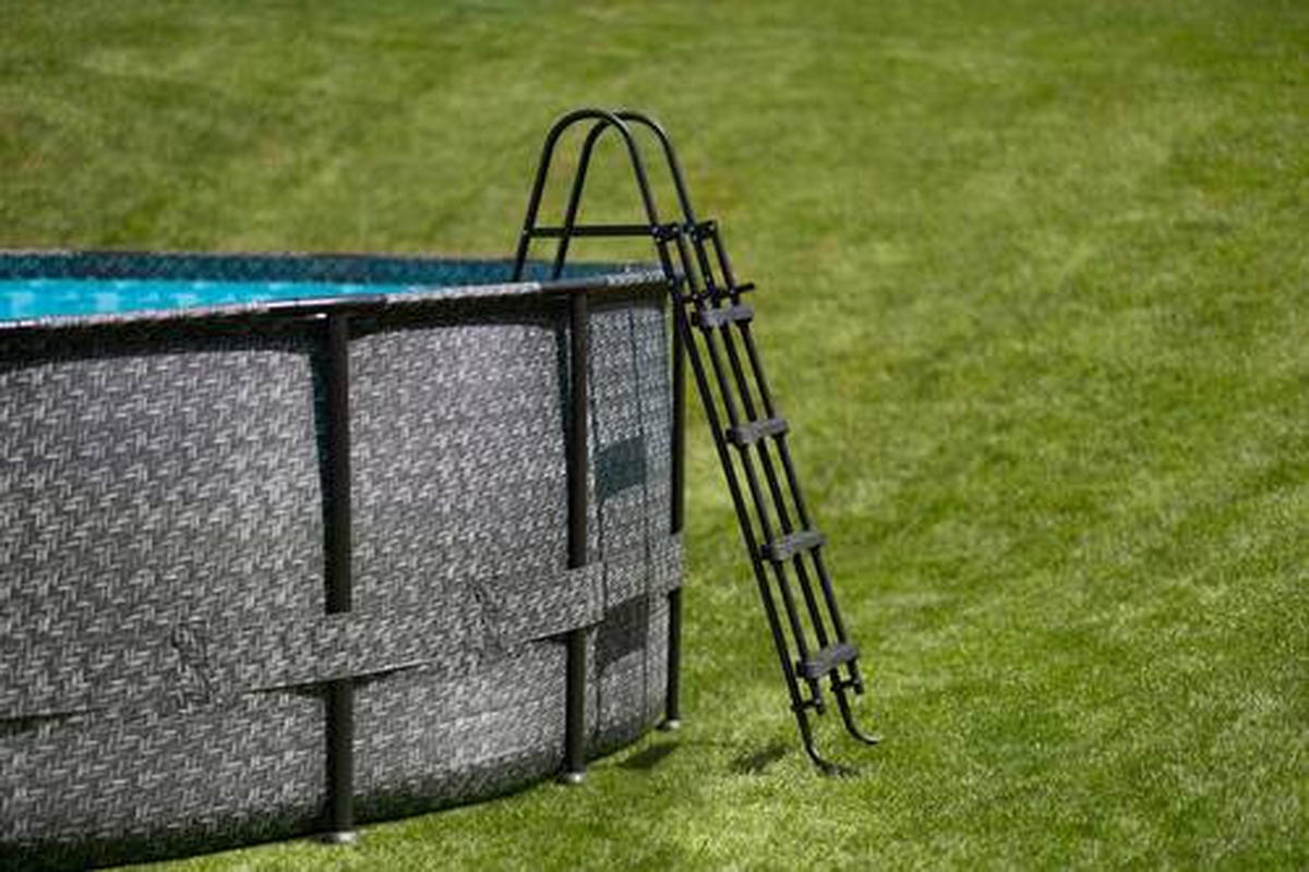 POOL 549/132 cm  - Grau, KONVENTIONELL, Kunststoff (549/132cm) - Ambia Garden