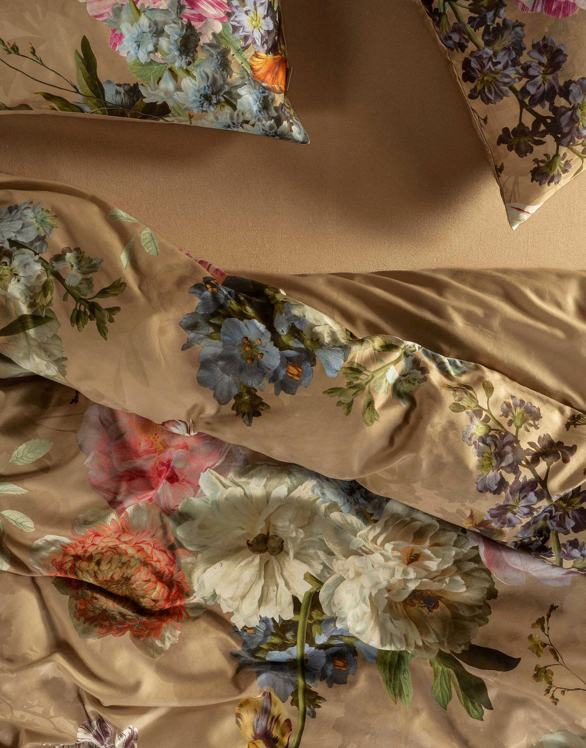 BETTWÄSCHE Rosabelle Satin 200/200 cm  - Sandfarben, KONVENTIONELL, Textil (200/200cm) - Essenza