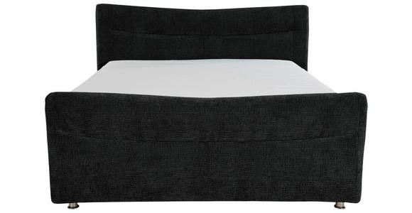 BOXSPRINGBETT 140/200 cm  in Schwarz  - Schwarz, KONVENTIONELL, Textil/Metall (140/200cm) - Esposa