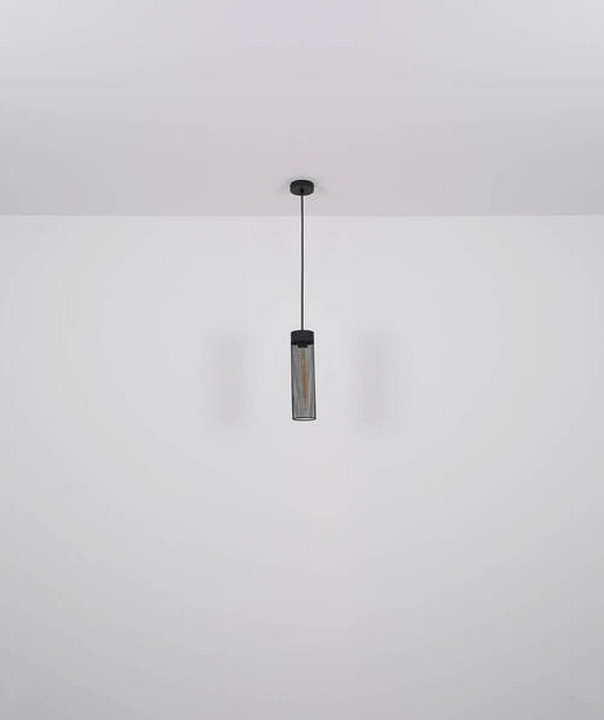 VISEČA SVETILKA        10/120 cm      E27 - črna, Design, kovina (10/120cm) - Globo