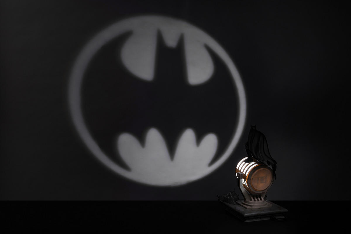 LED-DEKOLEUCHTE Batman 23.5/18.4/28 cm   - Schwarz/Weiß, Basics, Kunststoff (23.5/18.4/28cm) - DC
