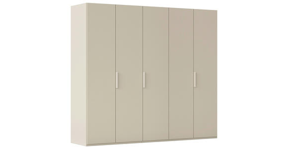 DREHTÜRENSCHRANK 251/223/61 cm,  in Champagner, 5-türig  - Champagner, Basics, Holzwerkstoff/Metall (251/223/61cm) - Novel