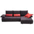 WOHNLANDSCHAFT in Textil Anthrazit - Anthrazit/Schwarz, Design, Kunststoff/Textil (305/155cm) - Dieter Knoll WOHNLANDSCHAFT in Textil Anthrazit - Anthrazit/Schwarz, Design, Kunststoff/Textil (305/155cm) - Dieter Knoll