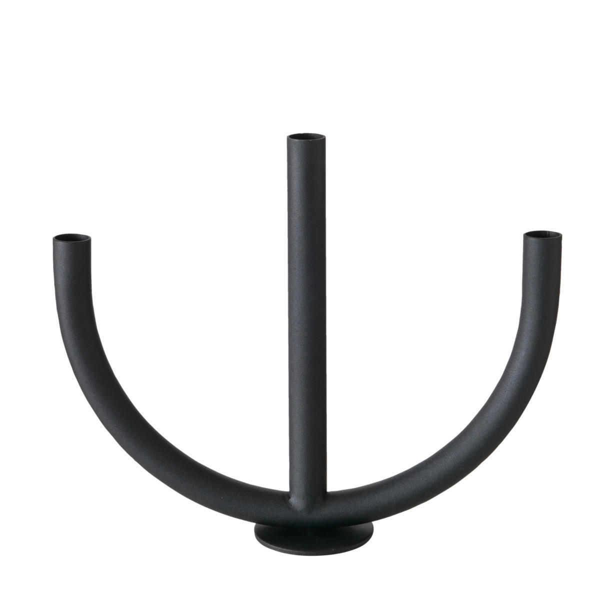 STOJAN NA DLOUHÉ SVÍČKY  kov - černá, Basics, kov (33/8/27cm) - Ambia Home