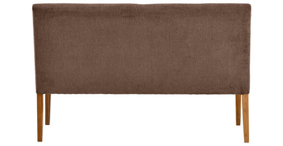 SITZBANK in Holz, Textil Braun, Eichefarben  - Eichefarben/Braun, KONVENTIONELL, Holz/Textil (137/92/66cm) - Cantus