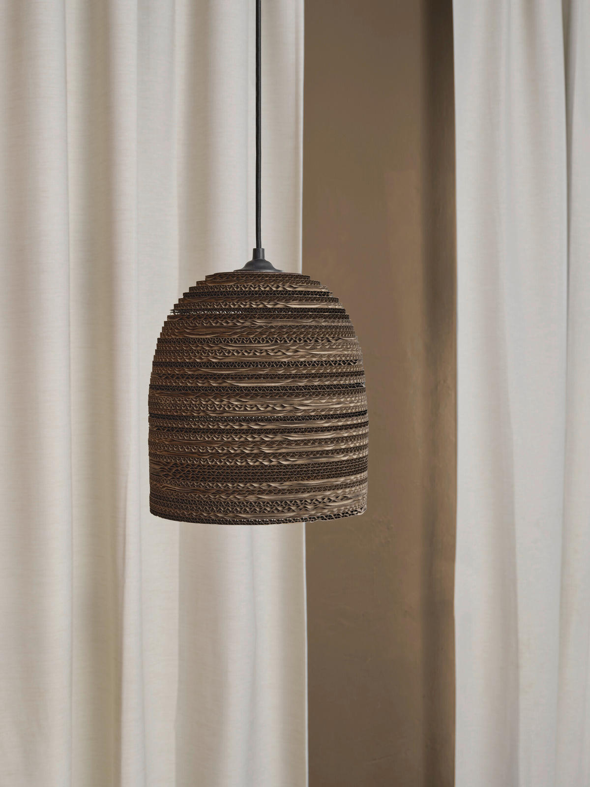 HÄNGELEUCHTE 25/134 cm  - Braun, Natur, Karton/Metall (25/134cm) - Osram