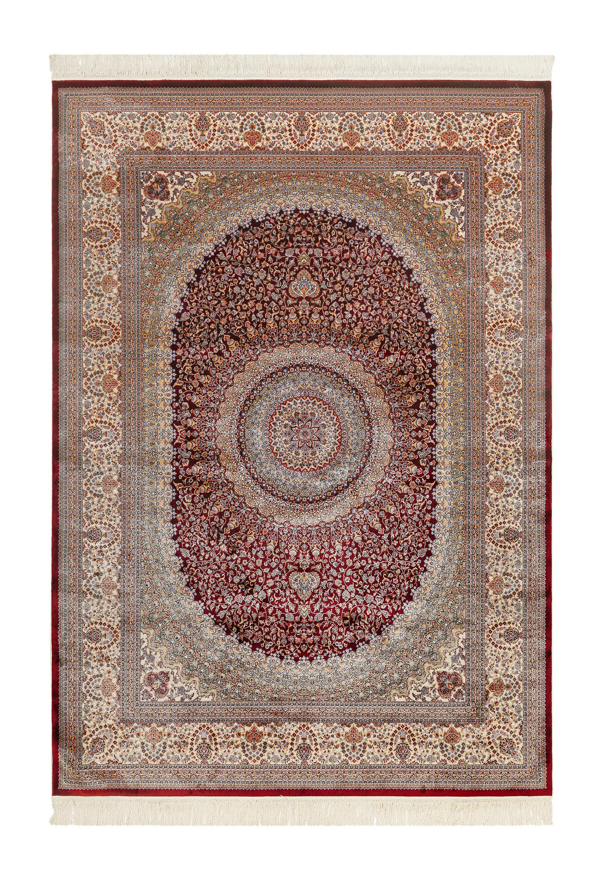 WEBTEPPICH 120/160 cm Täbriz Rot  - Rot, LIFESTYLE, Textil (120/160cm) - Novel