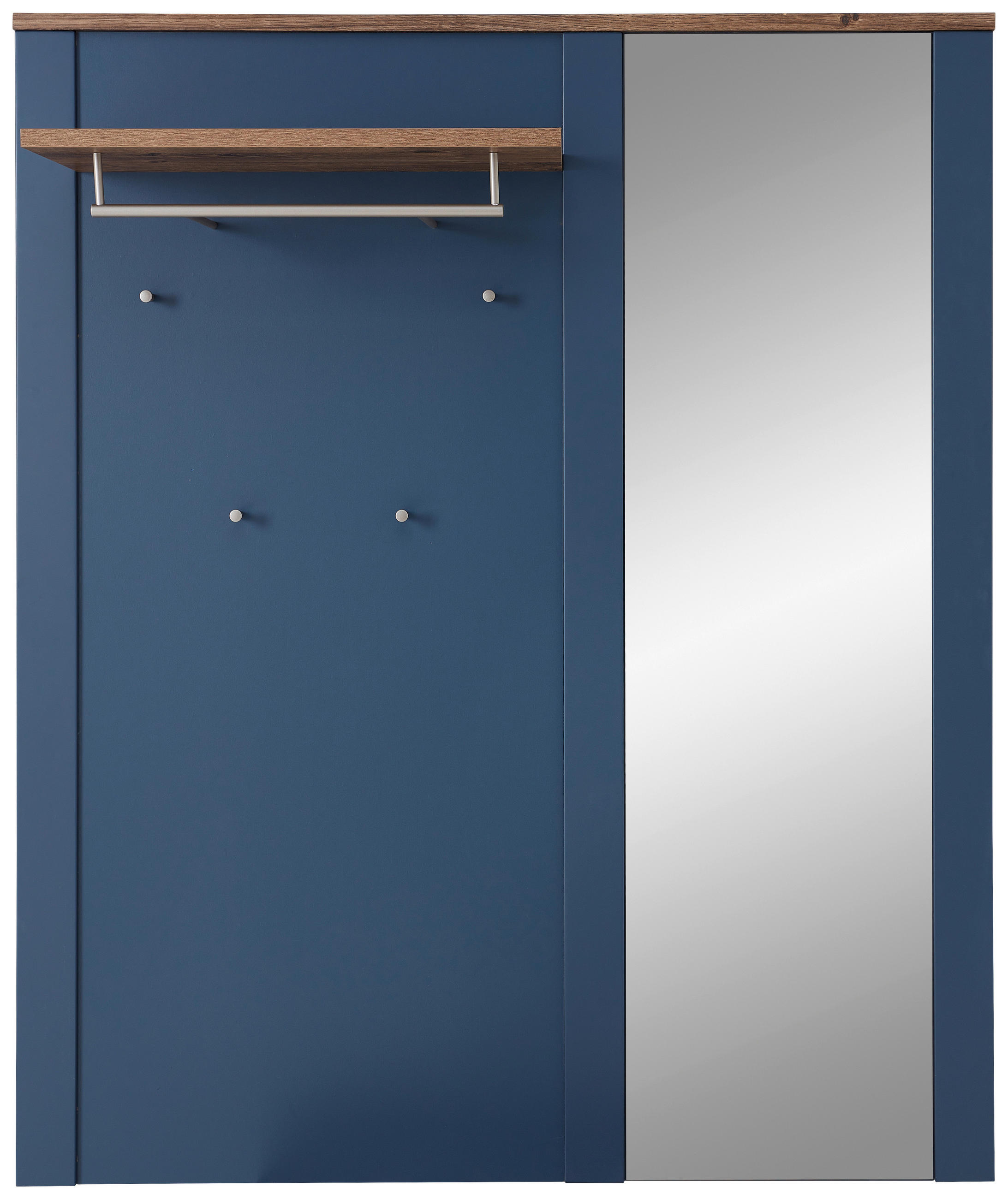 GARDEROBENPANEEL  in 130/154/30 cm  - Blau/Eichefarben, LIFESTYLE, Holzwerkstoff (130/154/30cm) - MID.YOU