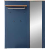 GARDEROBENPANEEL 130/154/30 cm  - Blau/Eichefarben, Lifestyle, Holzwerkstoff (130/154/30cm) - MID.YOU