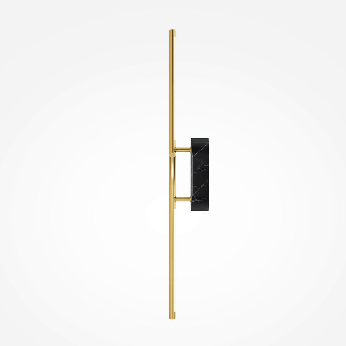 WANDLEUCHTE - Messingfarben/Schwarz, Modern, Stein/Metall (9,7/8,6/63cm) - MAYTONI