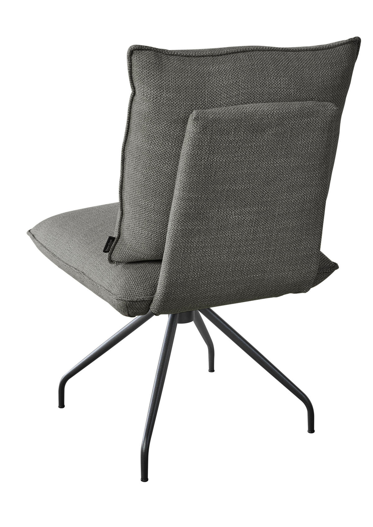 STUHL - Schwarz/Braun, Design, Textil/Metall (50/90/70cm) - Dieter Knoll