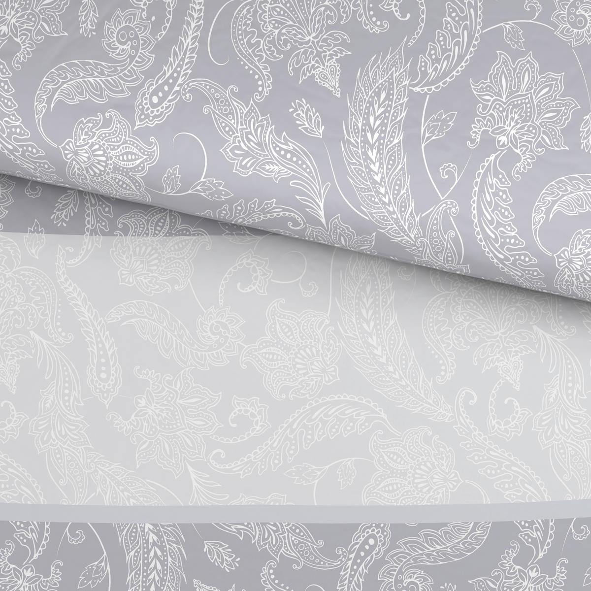 BETTWÄSCHE Satin 140/220 cm  - Grau, Textil (140/220cm) - Novel