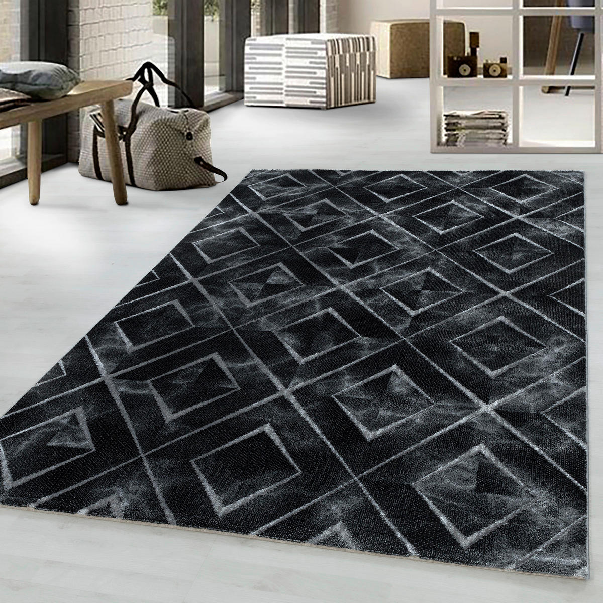 WEBTEPPICH 240/340 cm Naxos 3812 silber Silberfarben  - Silberfarben, Design, Textil (240/340cm)