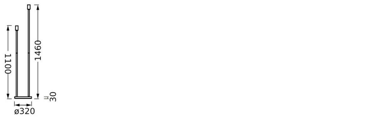 STEHLEUCHTE 32/146 cm   - Beige, Basics, Metall (32/146cm) - Osram