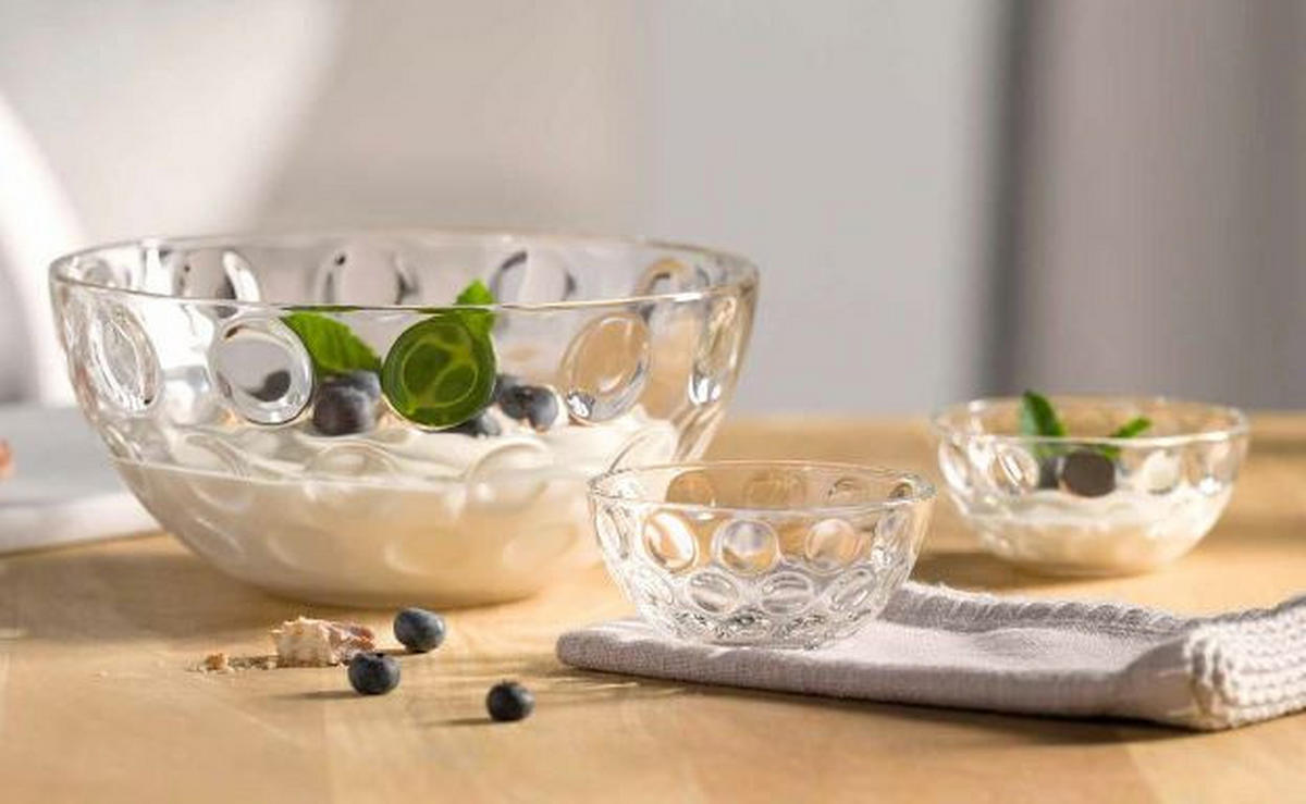 SCHÜSSEL Cucina Optic  22/10/22 cm  - Klar, Glas (22/10/22cm) - Leonardo