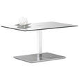 COUCHTISCH in Glas, Holzwerkstoff 90/60/44 cm  - Chromfarben, Design, Glas/Holzwerkstoff (90/60/44cm) - Venda