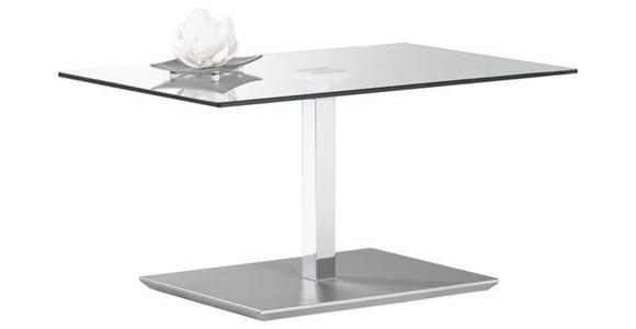 COUCHTISCH in Glas, Holzwerkstoff 90/60/44 cm - Chromfarben, Design, Glas/Holzwerkstoff (90/60/44cm) - Venda