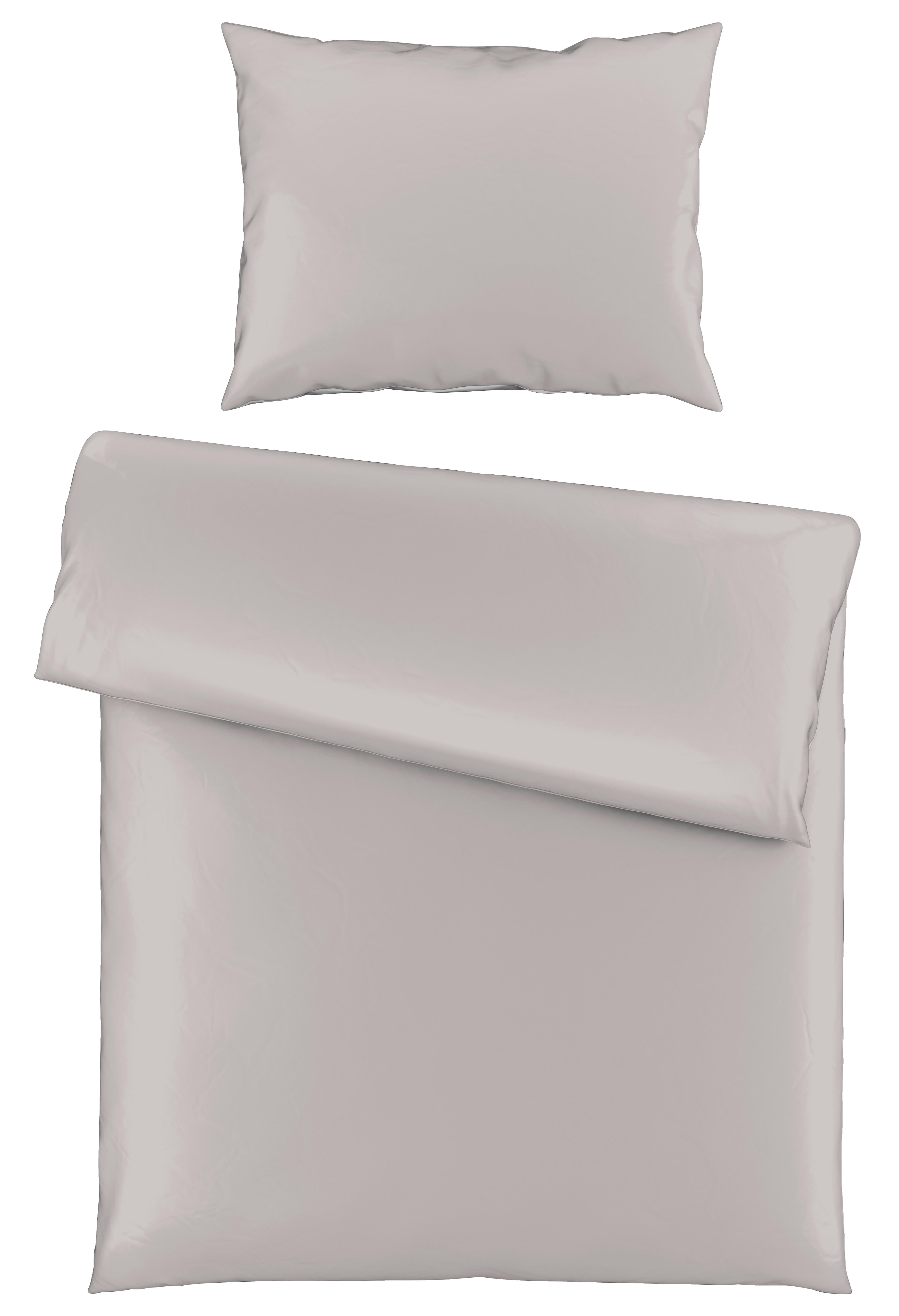 POSTELJNINA SENA 140/200 cm saten siva  - siva, Basics, tekstil (140/200cm) - Novel