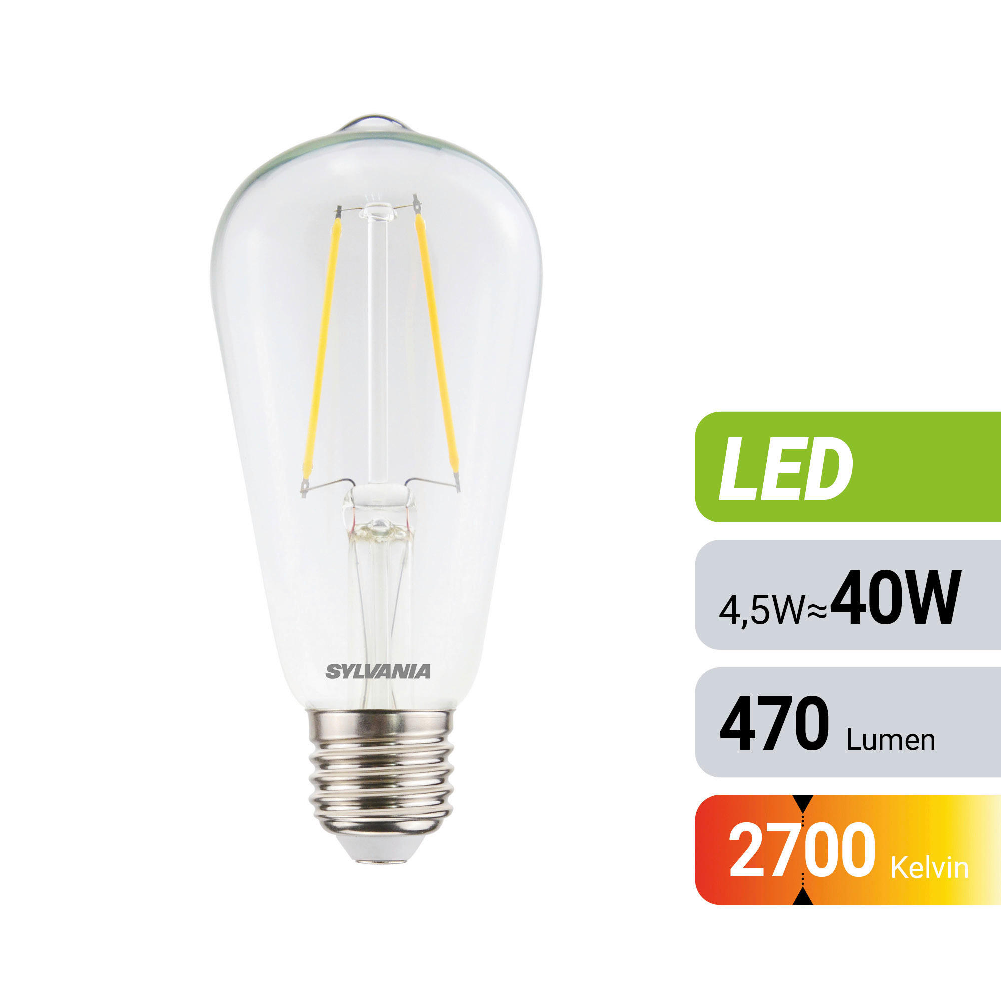 LED FILAMENT IZZÓ   E27  - Basics (6.4/14cm)