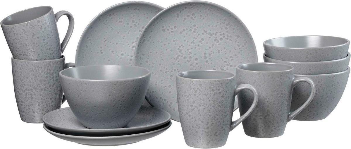 FRÜHSTÜCKSSET KITWE  - Grau, Trend, Keramik (26/24/24cm) - Ritzenhoff Breker