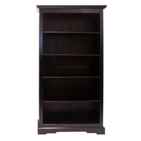 REGAL Akazie massiv Schwarzbraun  - Schwarzbraun, Design, Holz (98/183,50/44cm) - MID.YOU