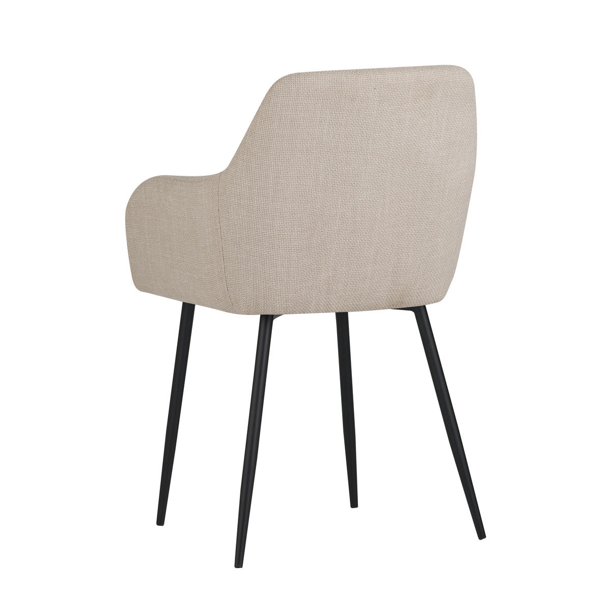 ŽIDLE S PODRUČKAMI, ocel, tkaná látka, béžová - černá/béžová, Moderní, kov/textil (55/84/61cm) - Livetastic