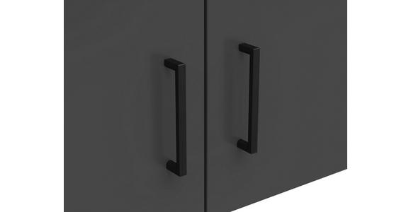 AUFSATZSCHRANK 80/35/52 cm - Schwarz/Graphitfarben, MODERN, Holzwerkstoff/Kunststoff (80/35/52cm) - Carryhome