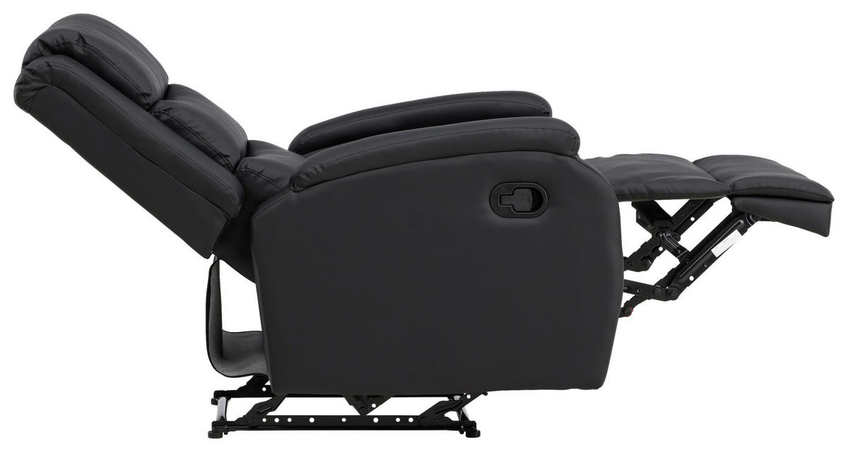 FERNSEHSESSEL in Schwarz  - Schwarz, Basics, Textil/Metall (74/103/92cm) - Livetastic